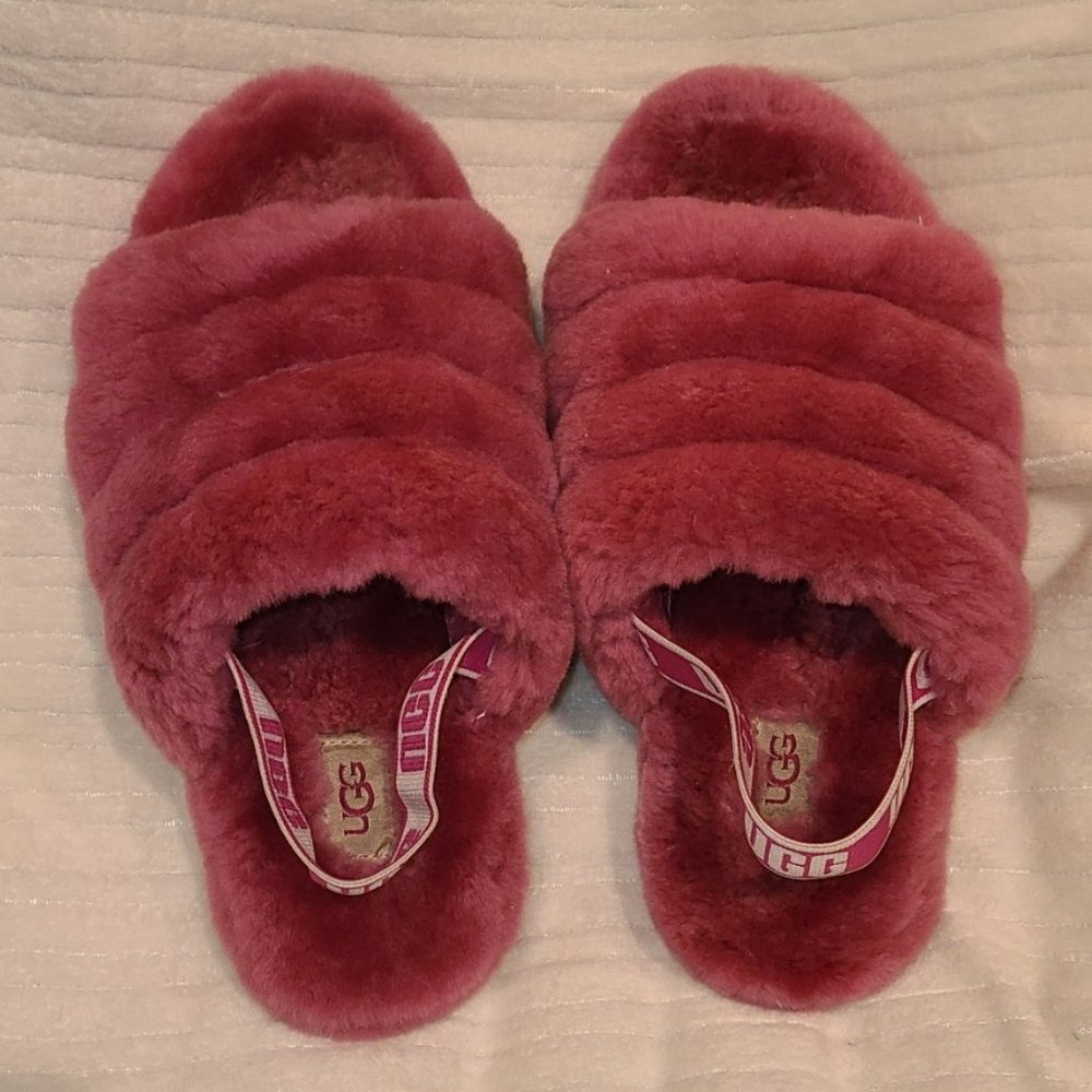 Ugg Pink Fluff Yeah Slippers